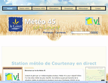 Tablet Screenshot of meteo45.com